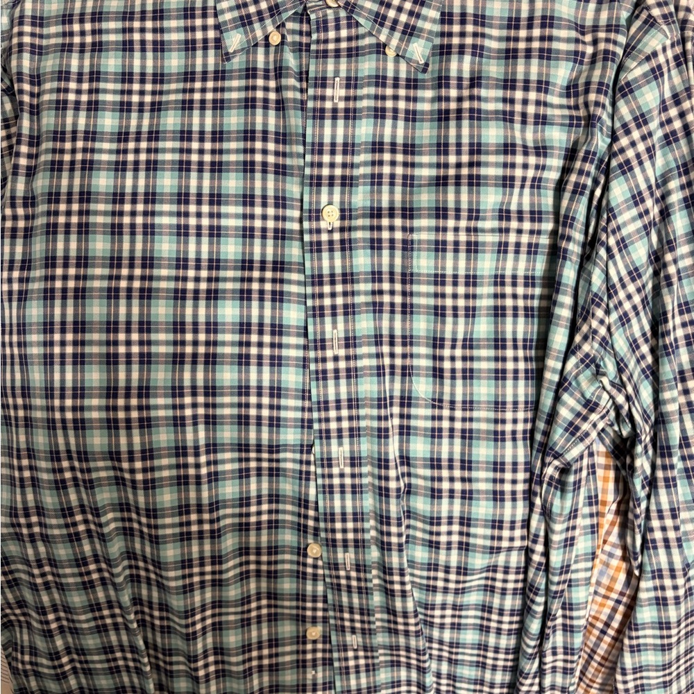 Men's Blue Plaid Shirt